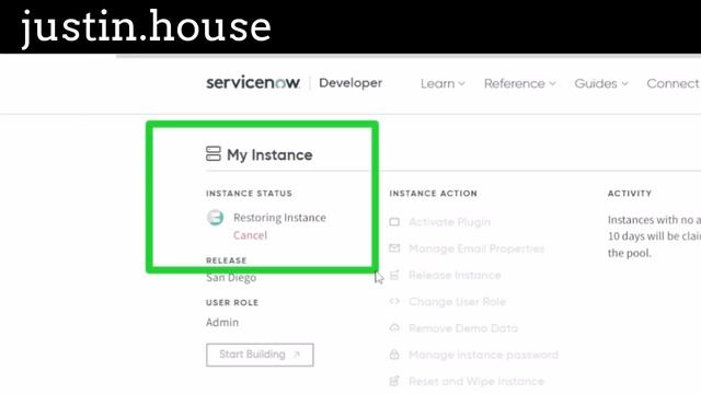 ServiceNow PDI Restore смотреть онлайн