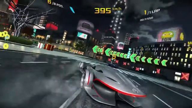 Asphalt 8 || Mercedes-Benz silver lightning || at Tokyo смотреть онлайн