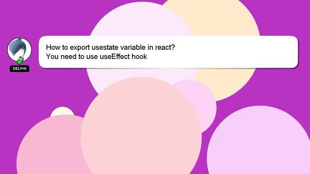 How to export usestate variable in react? смотреть онлайн