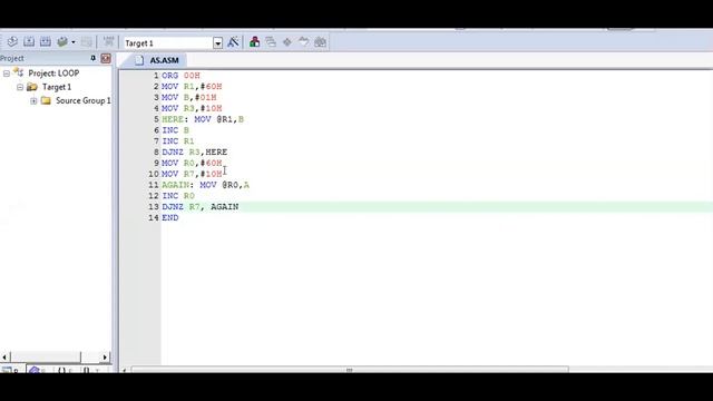 Register Indirect Addressing Mode Example (Keil Software) смотреть онлайн