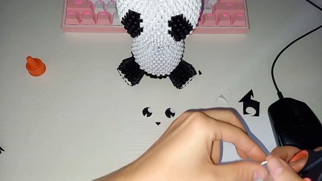 Panda Bear 3D Origami Tutorial part 2✧ Модульное оригами панда часть 2 смотреть онлайн
