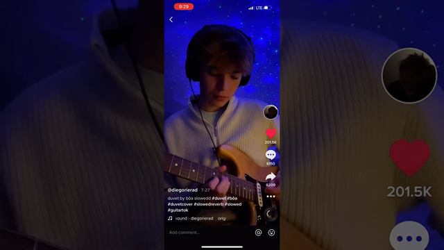 Duvet Boa Slowed and reverbed with guitarist @diegorierad смотреть онлайн