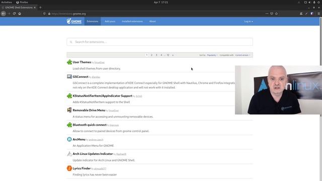 Gnome 40 on Arch Linux смотреть онлайн