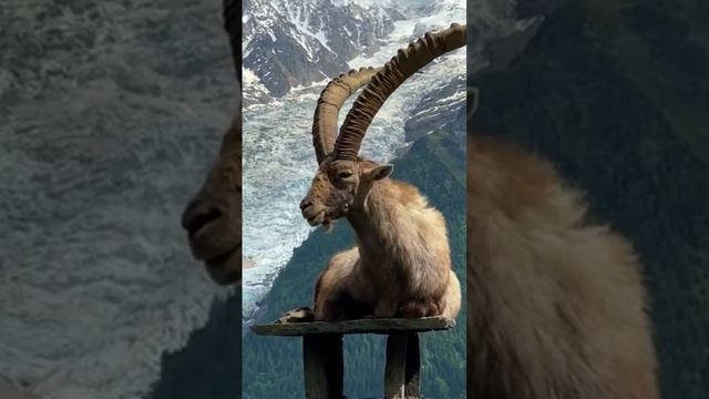 Горный козел. Релакс перед моим 3d. #горныекозлы #красава #накрыше #горные #швейцария смотреть онлайн