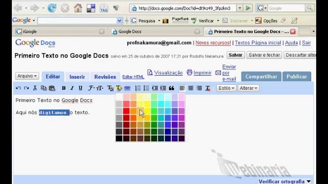 Google Docs - Video Aula смотреть онлайн