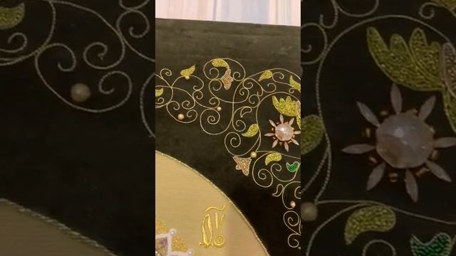 Видео готовой вышивки Икона Пресвятой Богородицы Тихвинской смотреть онлайн