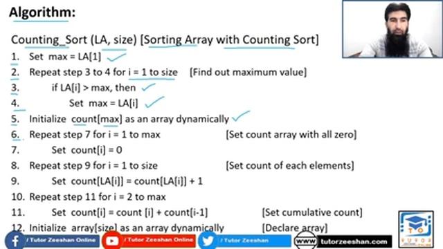 Counting Sort Algorithm with Code | Linear Sort | DS&A LECTURE – 33 | смотреть онлайн