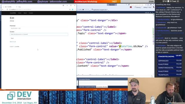 March 27, 2018 - From DevIntersection in Orlando, ASP.NET Core with guest Shayne Boyer смотреть онлайн