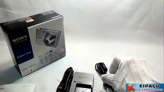 CÂMERA DIGITAL SONY DSC-W610 14.1 MPX - Unboxing Espaço do Computador