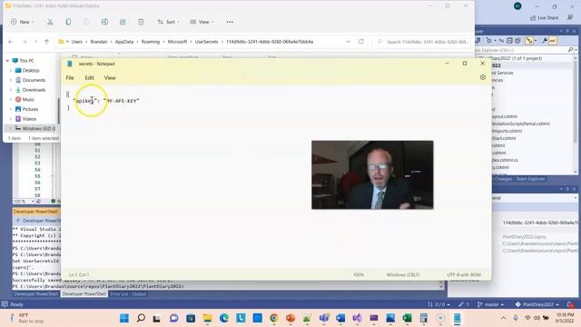 Keep API key secret from Git/GitHub in Visual Studio 2022 C# Razor Page смотреть онлайн