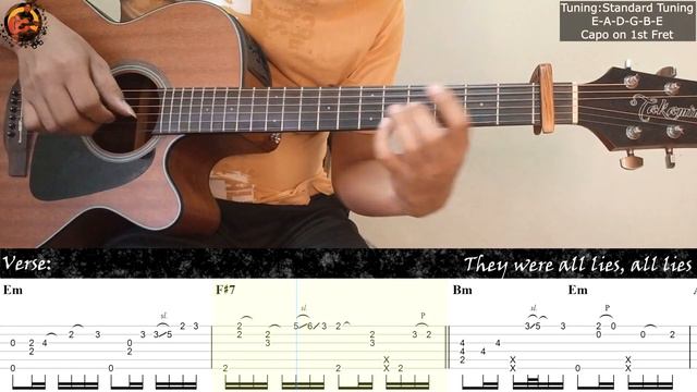 I'd Rather - Luther Vandross (Female Key) | Guitar Fingerstyle Tabs + Chords + Lyrics смотреть онлайн