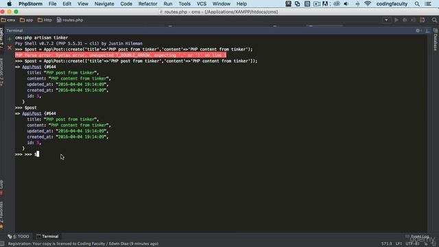 create data with tinker in laravel || laravel 5.7 part 2 || laravel master смотреть онлайн