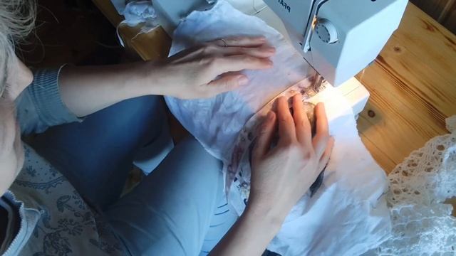 Обьемная летняя сумка в стиле шебби-шик#апсайклинг #сумкаручнойработы #шеббишик#шоппер #стиль смотреть онлайн