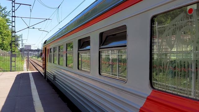 Электропоезд ЭТ2М 117 Платформа Рижская смотреть онлайн