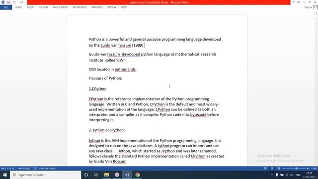 PYTHON tutorials || Demo - 1 || by Mr. Wilson On 11-02-2021 @9PM IST смотреть онлайн