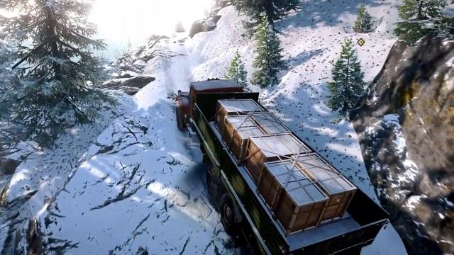 ХАРД+ АЛЯСКА КРАСИВАЯ ГОРНАЯ ДОРОГА на КРАЗ 255 SNOWRUNNER 7 смотреть онлайн