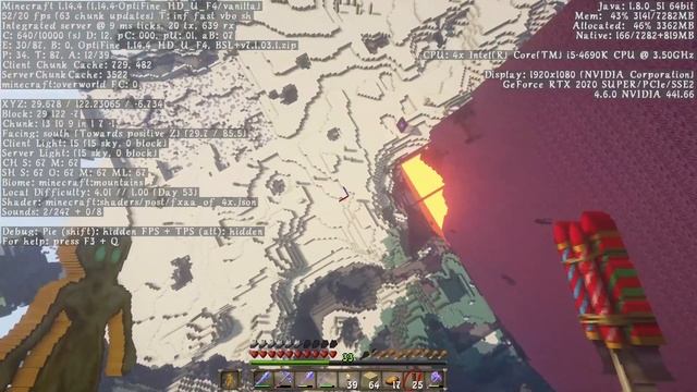 Minecraft Nether chunks in the Overworld - Chunk error/corruption - What I did to fix it. смотреть онлайн