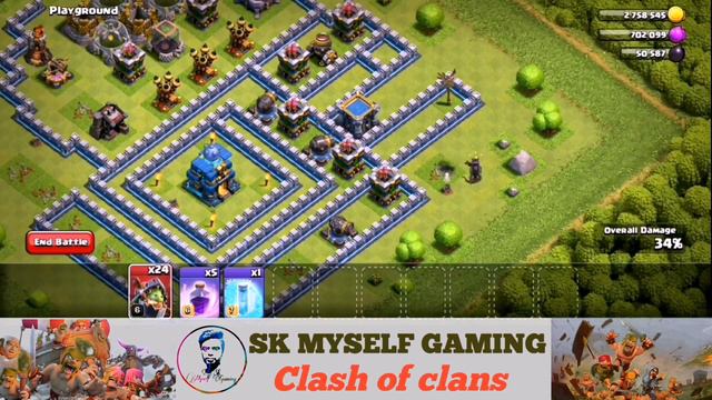 Inferno dragon and super witch attack | super troops clash of clans in tamil | sk myself gaming смотреть онлайн
