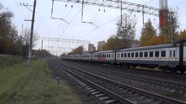Электропоезд ЭП2Д-0183 ЦППК сообщением Ипподром - Зеленоград-Крюково смотреть онлайн