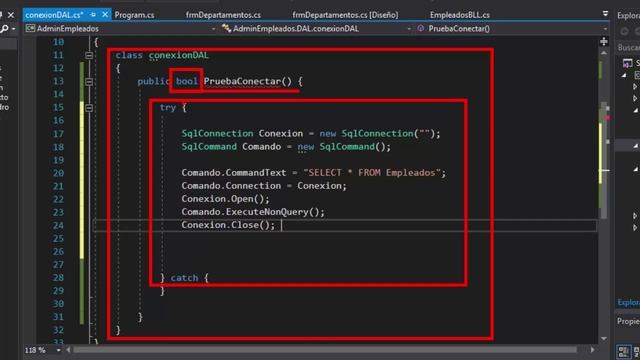 Windows form c# y SQL Server (8) - Administrador de empleados (Usando la Clase DepartamentosBLL) смотреть онлайн