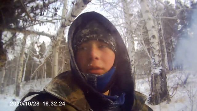 Поставил петли на зайца На улице мороз!!! смотреть онлайн