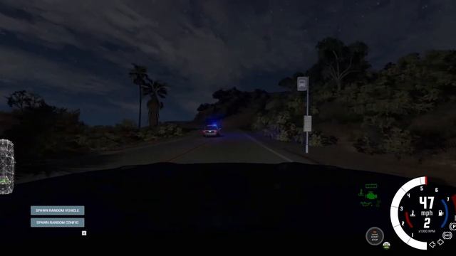 BeamNG drive police chase at night смотреть онлайн