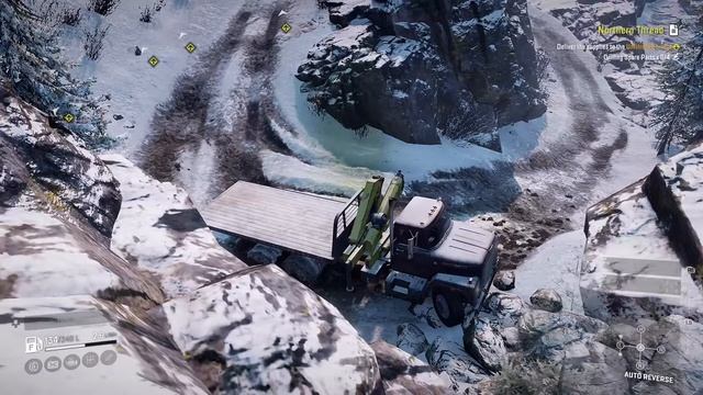 Snow Runner 2020 | Truck stucked in winter snow | Xbox смотреть онлайн