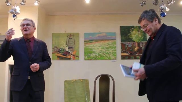 Владимир Колосов поздравляет Бориса Скотневского, читает свои стихи смотреть онлайн