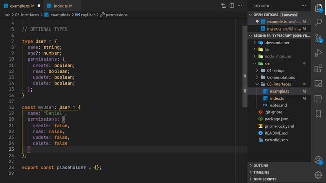 TypeScript Objects and Interfaces | TypeScript Tutorial смотреть онлайн