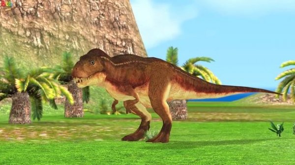 Paint Animals cow lion dinosaur Ratel bear checken fox hippo dog cat - Paint Color