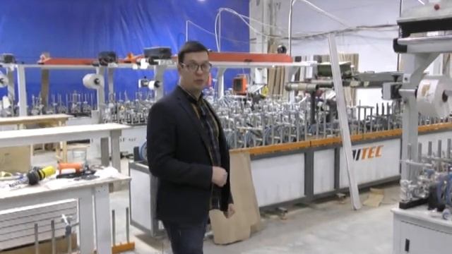 Линия окутывания /производство дверей и погонажа смотреть онлайн