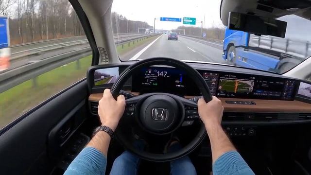NEW Honda e 154HP TOP SPEED, 0 100 POV Test Drive смотреть онлайн