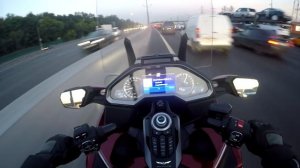 Honda GL 1800 Gold Wing Tour DCT. Обзор с места водителя.