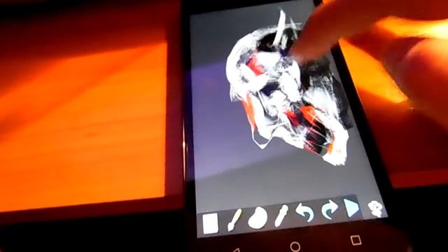 Рисование пальцем на смартфоне смотреть онлайн
