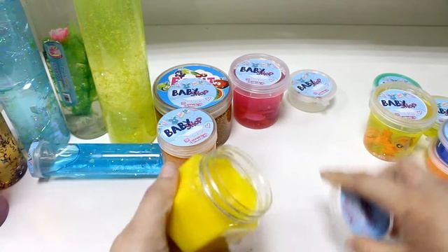 Распаковка лизунов и слаймов, глина для лепки смотреть онлайн