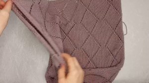 Джемпер Ромбы | Подробный МК | Часть 2