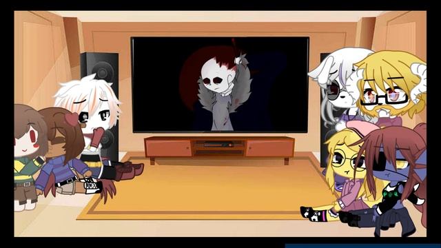 // UNDERTALE REACTS TO: "HORRORTALE" // MY AU // смотреть онлайн