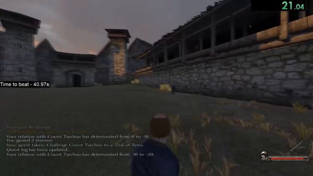 M&B Warband Vassal% Previous World Record Speedrun (39.72s) смотреть онлайн