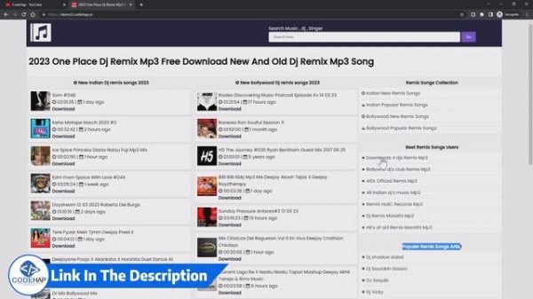 DJ Remix Mp3 API PHP Script