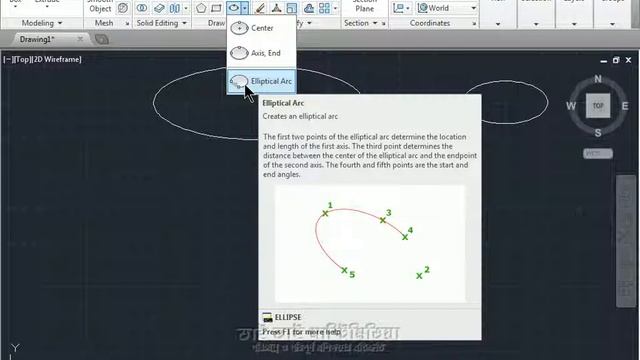 Part 8 -How to draw a Ellipse. смотреть онлайн