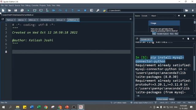 Python Database Connection |Create Connection | MySQL 01 смотреть онлайн