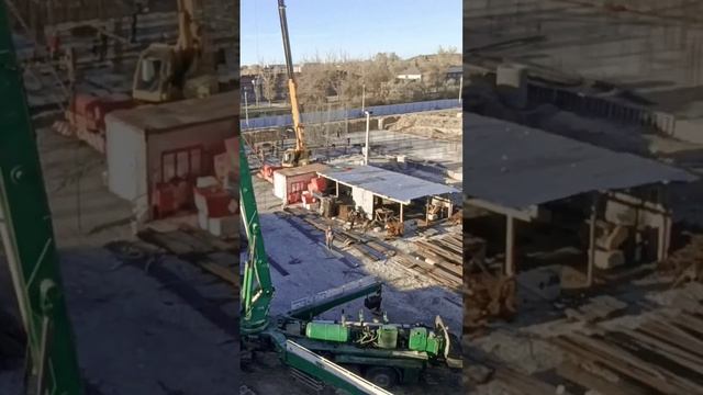 автобетононасос, заливка бетона. строительство . монолит смотреть онлайн