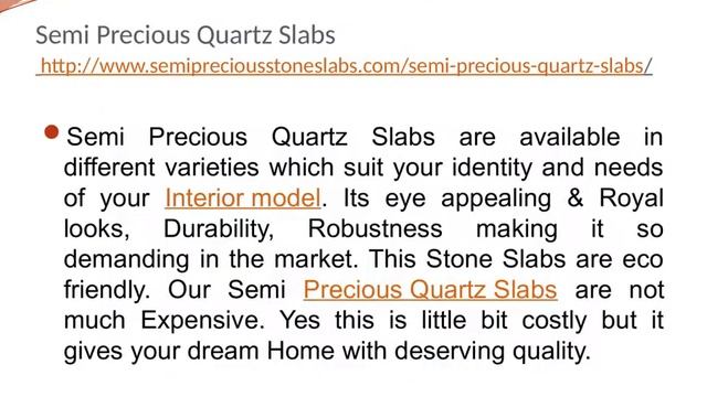 Semi Precious Quartz Slabs смотреть онлайн