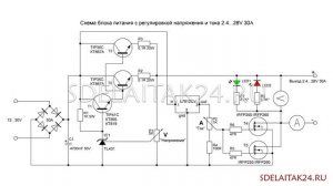Блок питания с регулировкой тока и напряжения своими руками