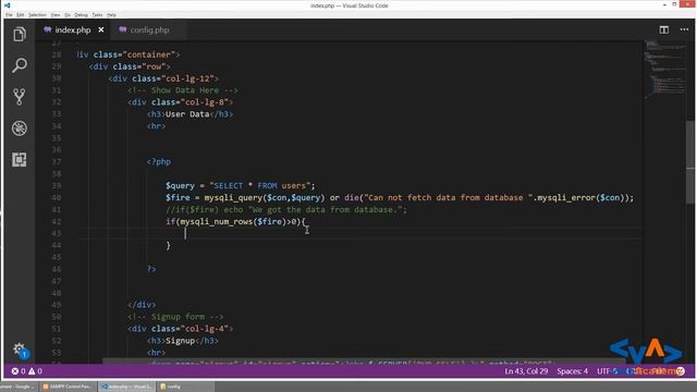 Read data from Mysqli database | PHP CRUD operations tutorials in Hindi Urdu | vishAcademy смотреть онлайн