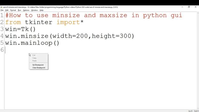 How to use minsize and maxsize in python gui|#python| #CUBICLECODER |CUBICLE CODER смотреть онлайн