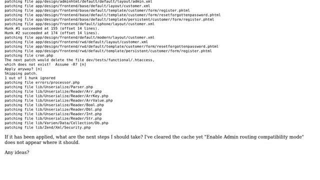 Magento: Ensuring the patch was completed successfully (2 Solutions!!) смотреть онлайн