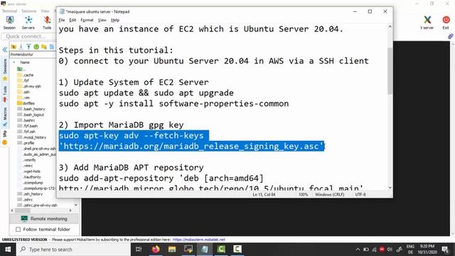 AWS Tutorial: [8] install MariaDB on Ubuntu Server 20.04 in AWS смотреть онлайн