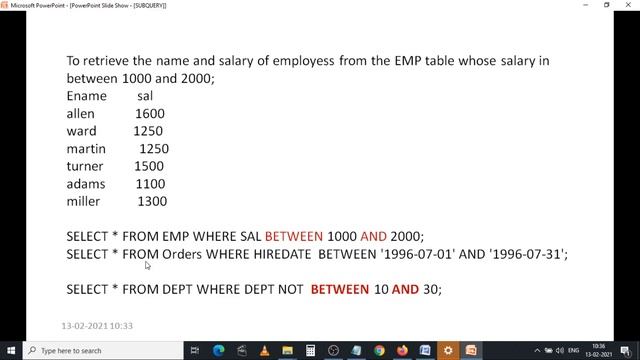 25. III BSc 5th Sem - DBMS - Unit 4 - SQL Operators & Set Operators смотреть онлайн
