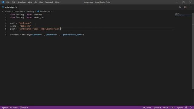 Como Ganhar Seguidores No Instagram (Instabot com Python) смотреть онлайн